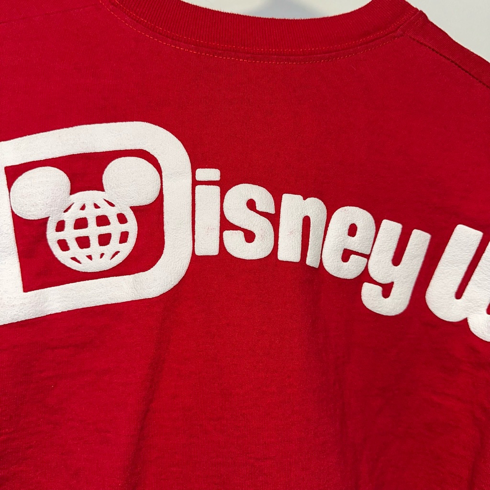 Walt Disney Parks Spirit Jersey Rare XS Authentic Red Christmas 2018 Women’s - Picture 7 of 16